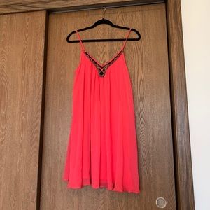Coral pink express dress